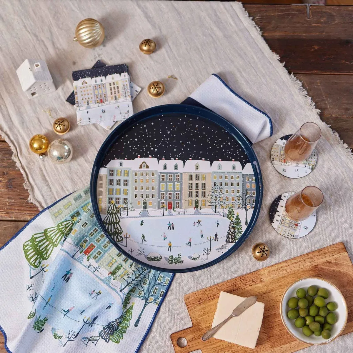 Holiday In The Park Round Coasters - Set of 4