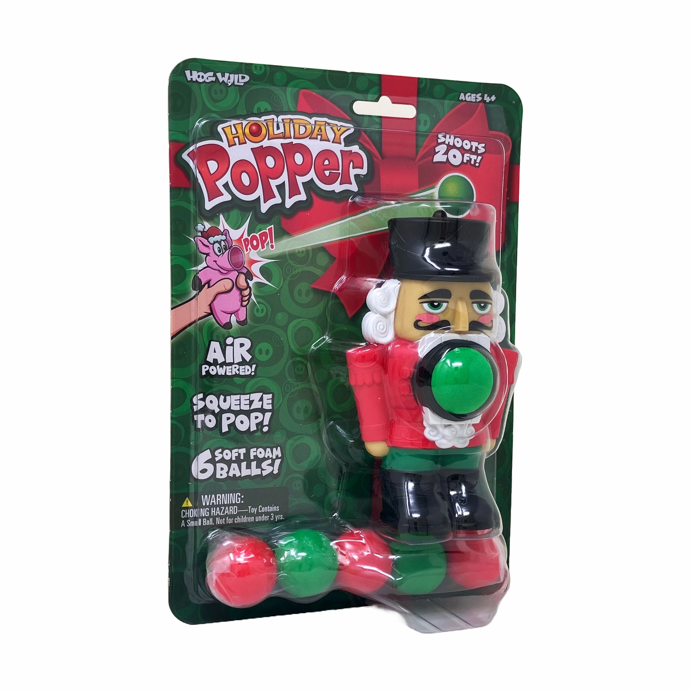 Holiday Popper - Nutcracker: Festive Foam Ball Launcher