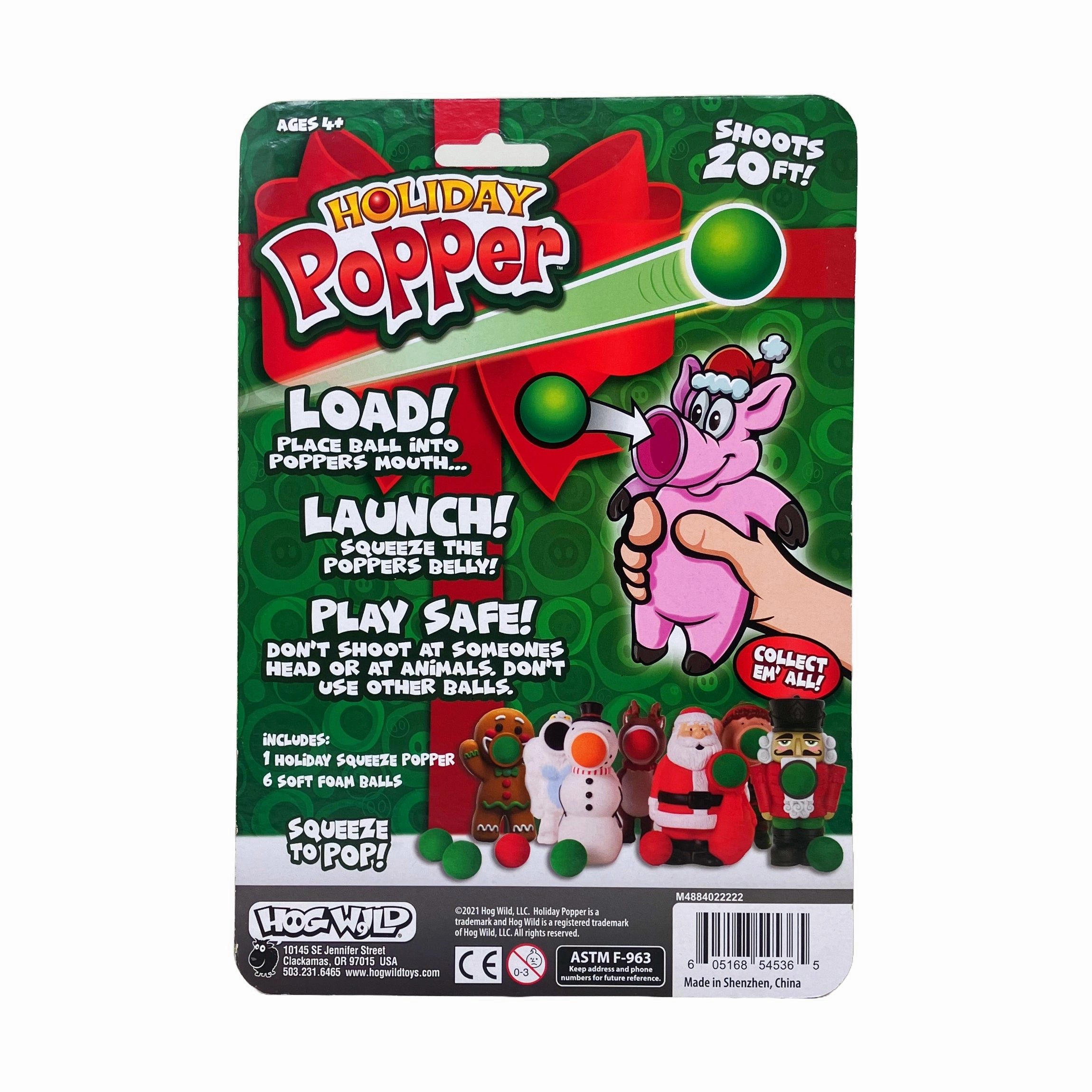 Holiday Popper - Nutcracker: Festive Foam Ball Launcher