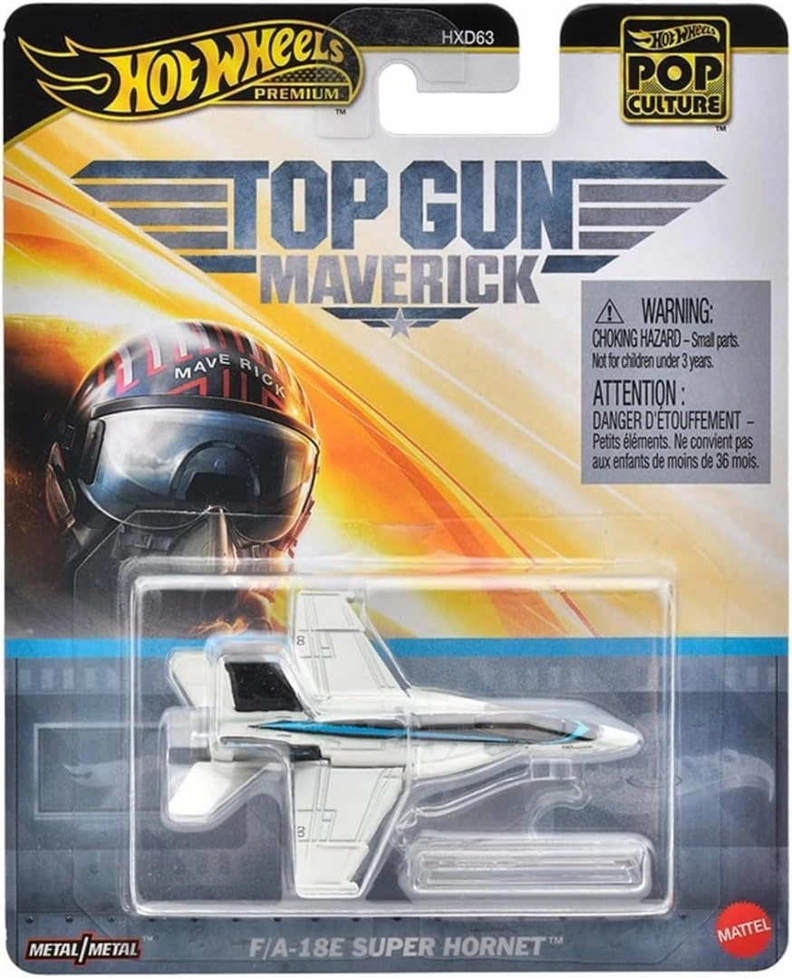 Hot Wheels 1:64 Scale Premium F/A-18E Super Hornet Toy Airplane For Ages 4 