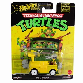 Hot Wheels 1:64 Scale Premium TMNT Party Wagon Toy Car For Ages 4 