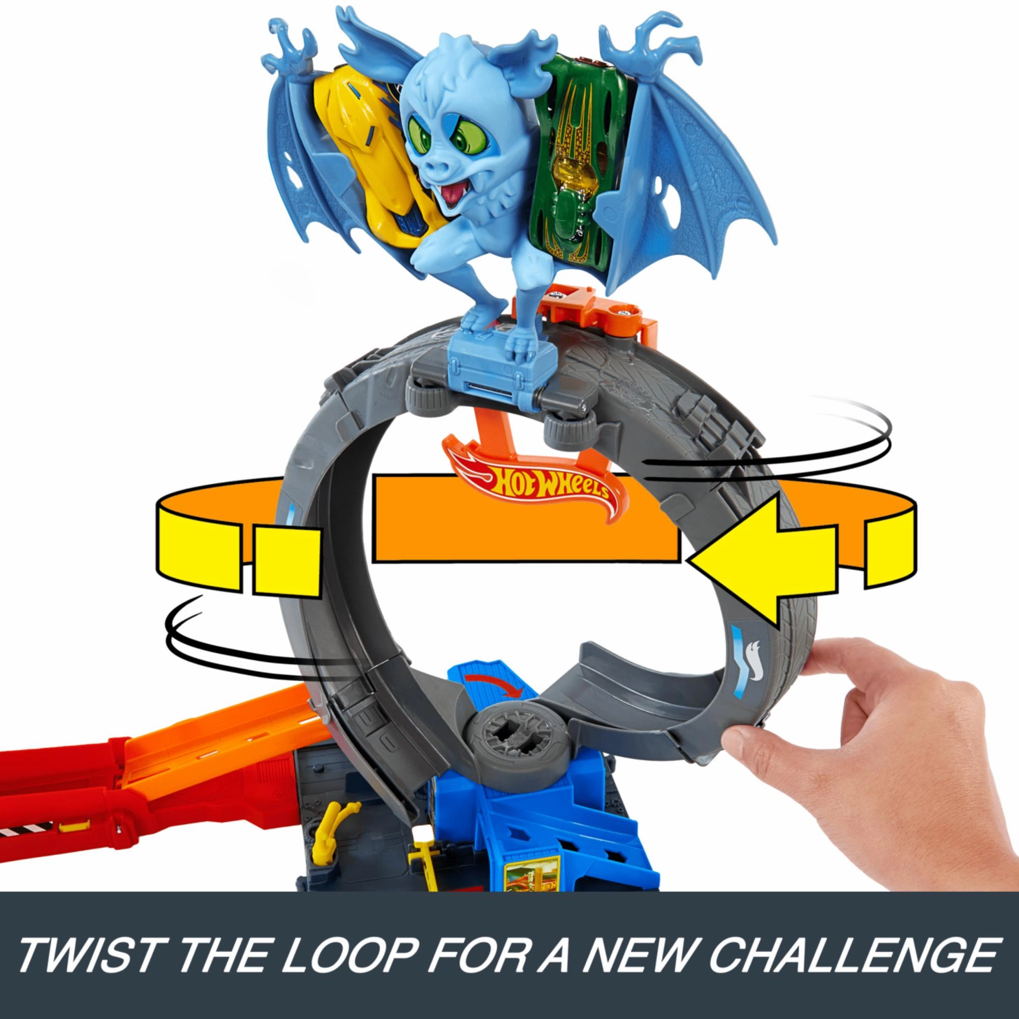 Hot Wheels City Let's Race Bat Loop Attack