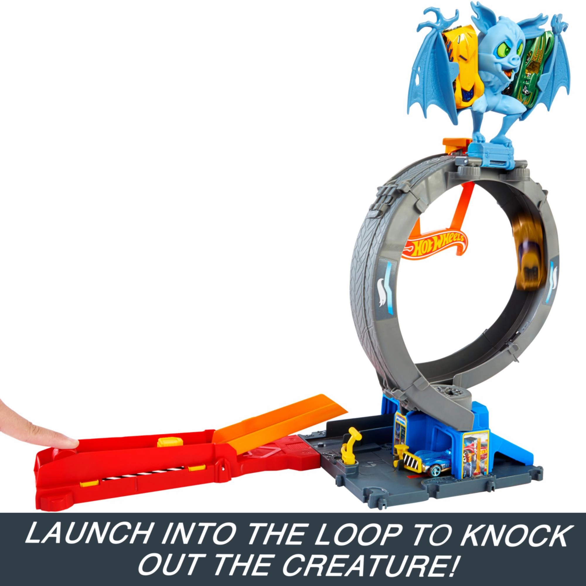 Hot Wheels City Let's Race Bat Loop Attack