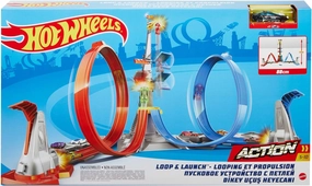 Hot Wheels Loop & Launch Track Set for Ages 5 