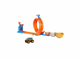 Hot Wheels Monster Trucks Bigfoot 50th Anniversary Loop-And-Flip Challenge Playset