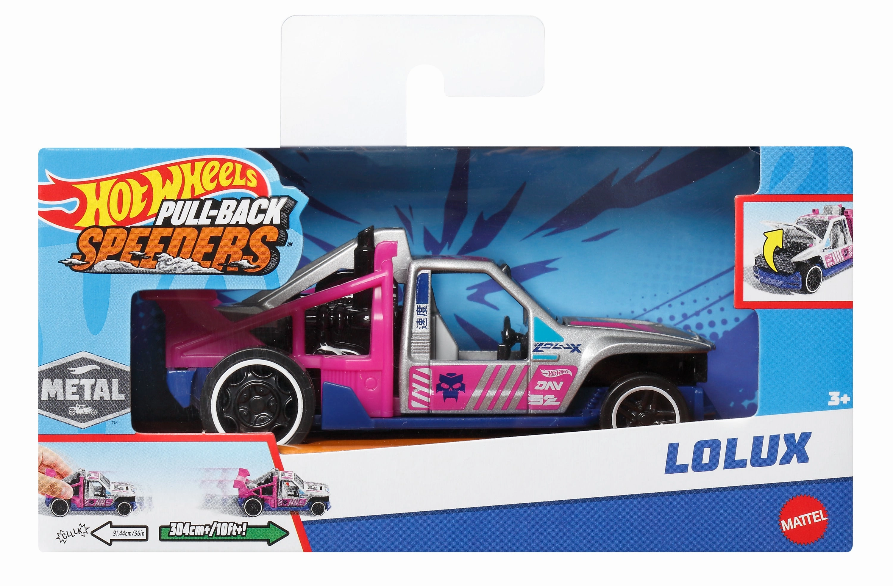 Hot Wheels Pullback Single - Lolux