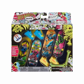 Hot Wheels Skate Neon Bones Fingerboard   Shoes Tricked Out Pack