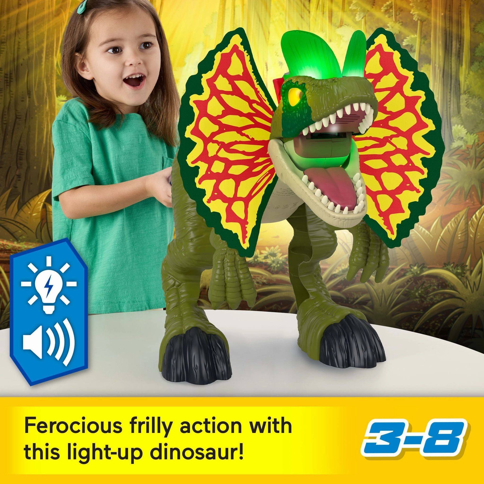 Imaginext Jurassic World Attack Mode Dilophosaurus
