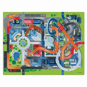 Imaginmat Jumbo Hot Wheels Adventure Playmat with Toy Cars, 47x61"