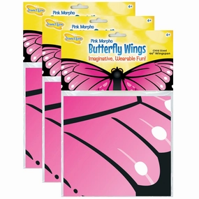 Insect Lore 3-Pack Dress-Up Morpho Butterfly Wings  Pink