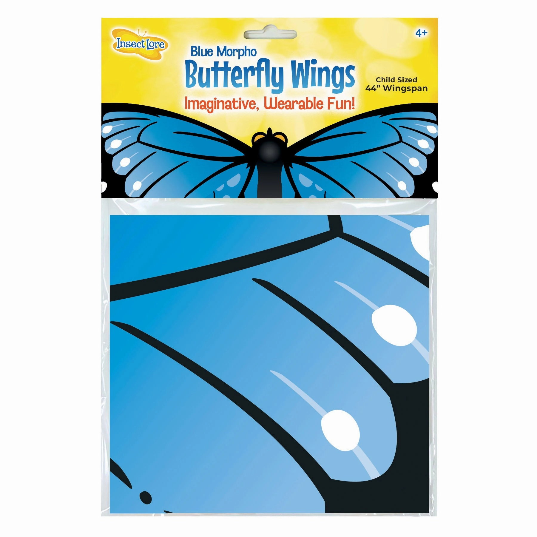 Insect Lore Morpho Butterfly Dress-Up Wings, Blue, 3-Pack