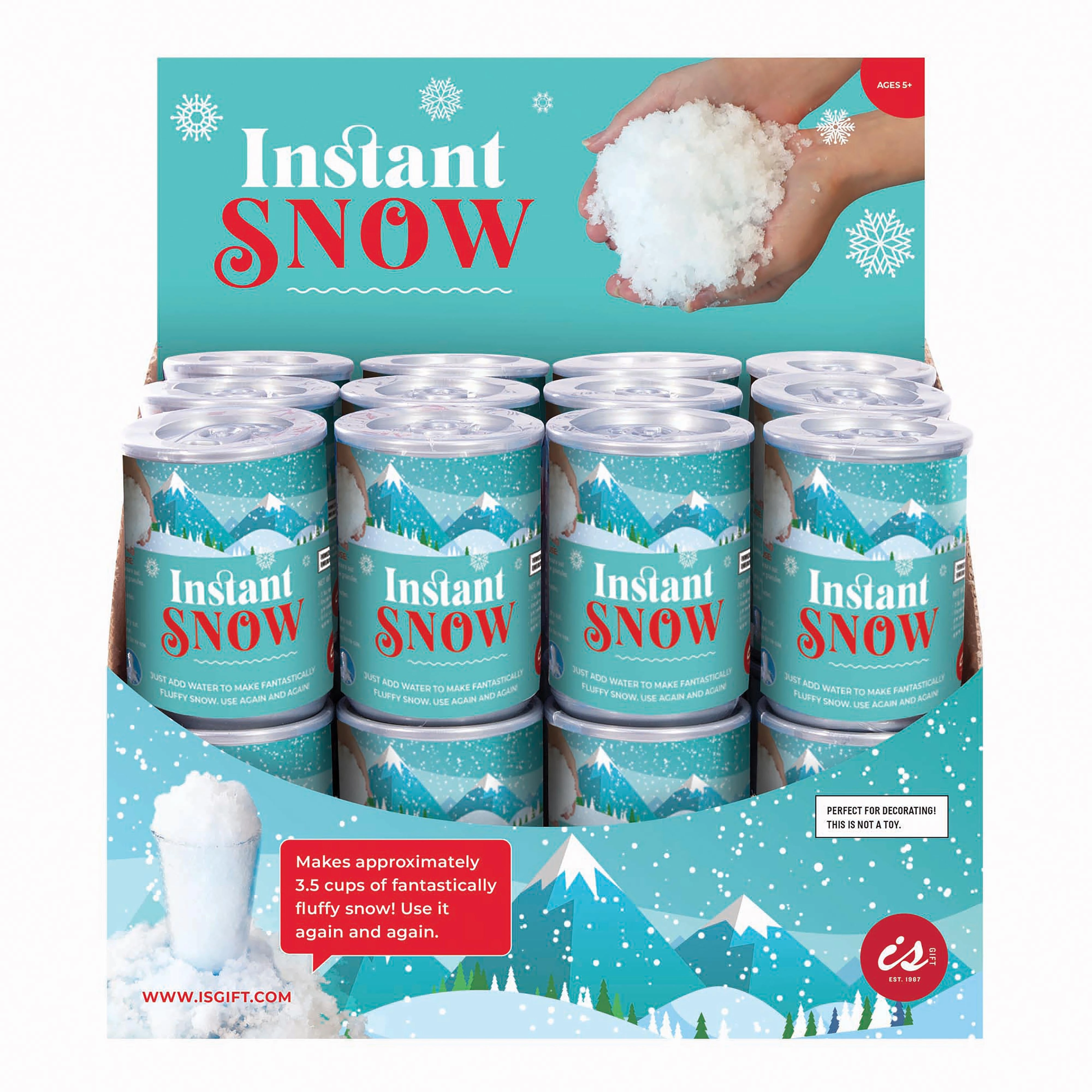 Instant Snow in a Can