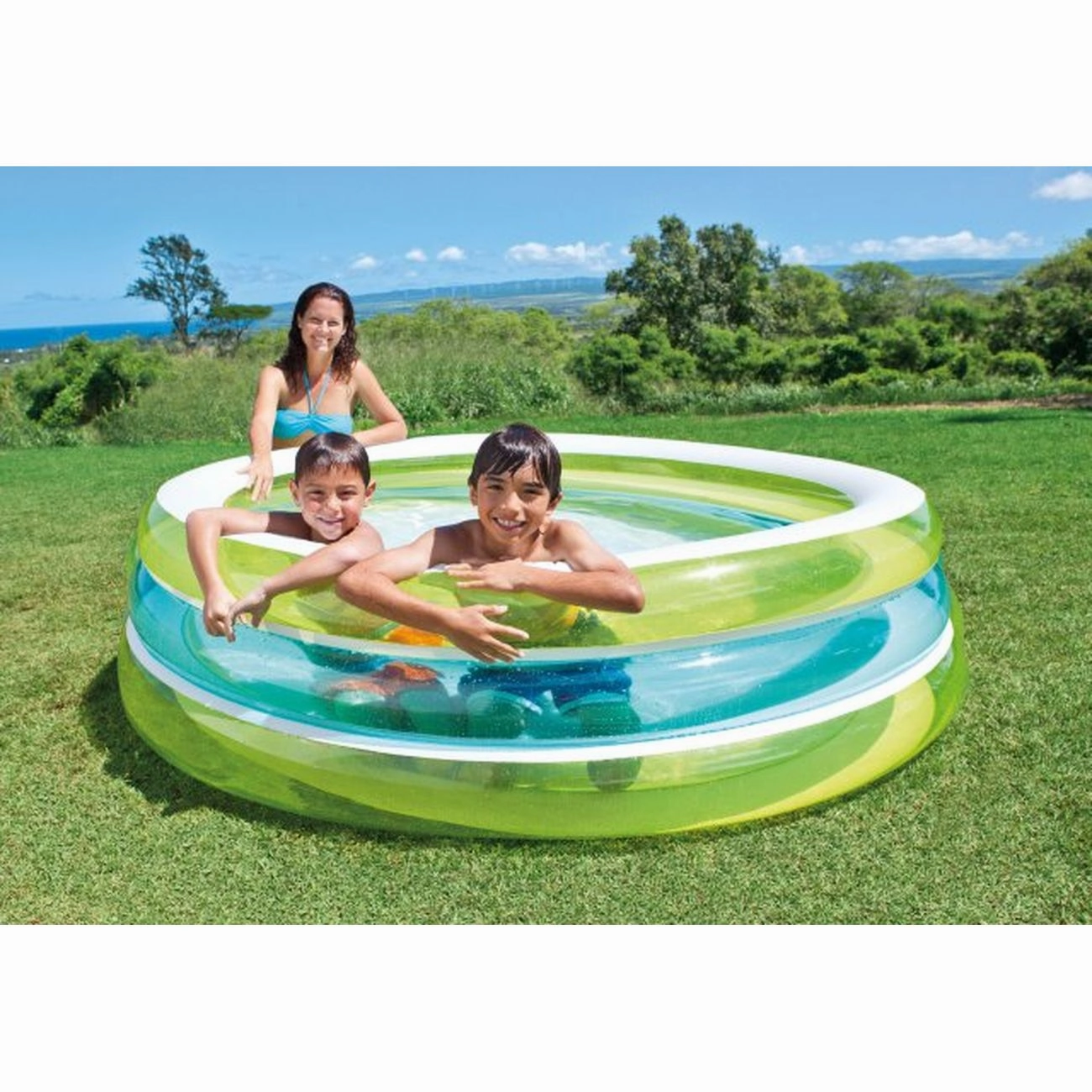 Intex 57489 Swim Center See Through Round Pool