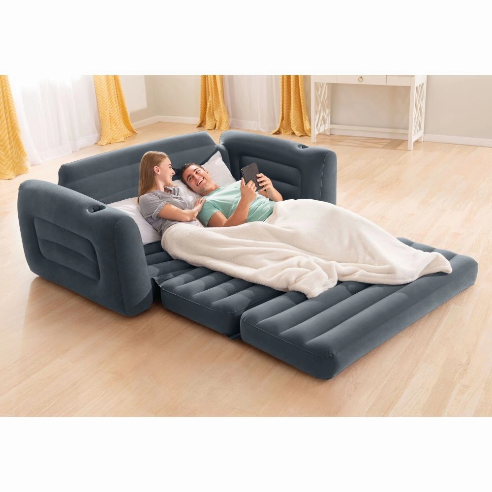 Intex Pull-Out Sofa Inflatable Bed  Grey