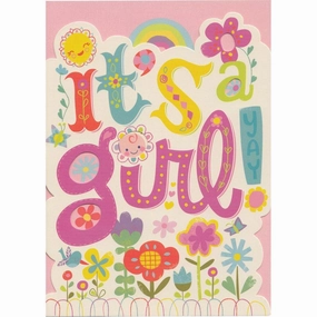 It's a Girl - Greeting Card