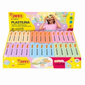 JOVI Pastel Plastilina Modeling Clay - 30 Bars Assortment