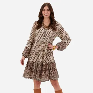 Julia Block Panel Midi Dress
