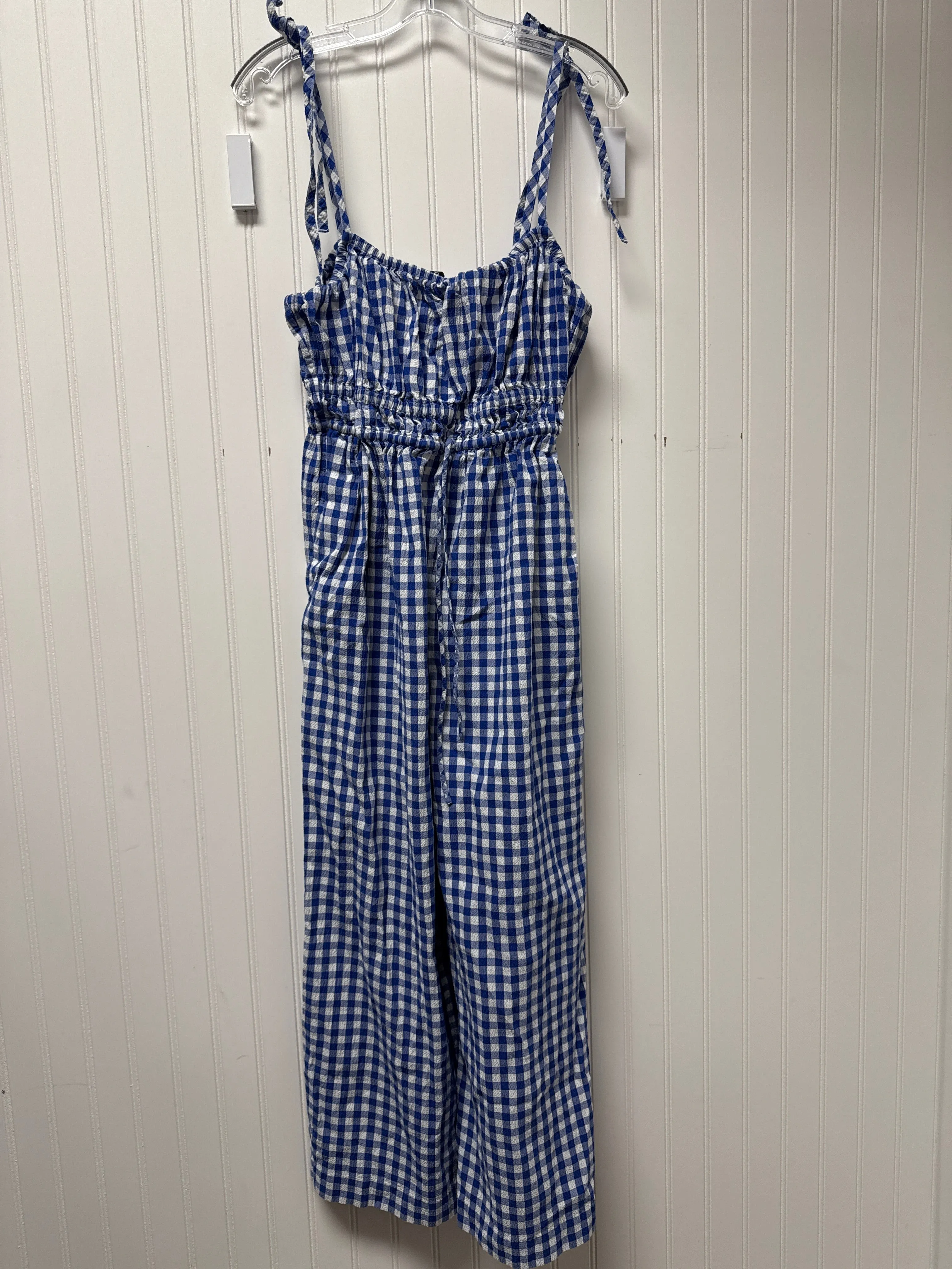 Jumpsuit Designer By Kate Spade In Blue & White, Size: L Kate Spade Bags