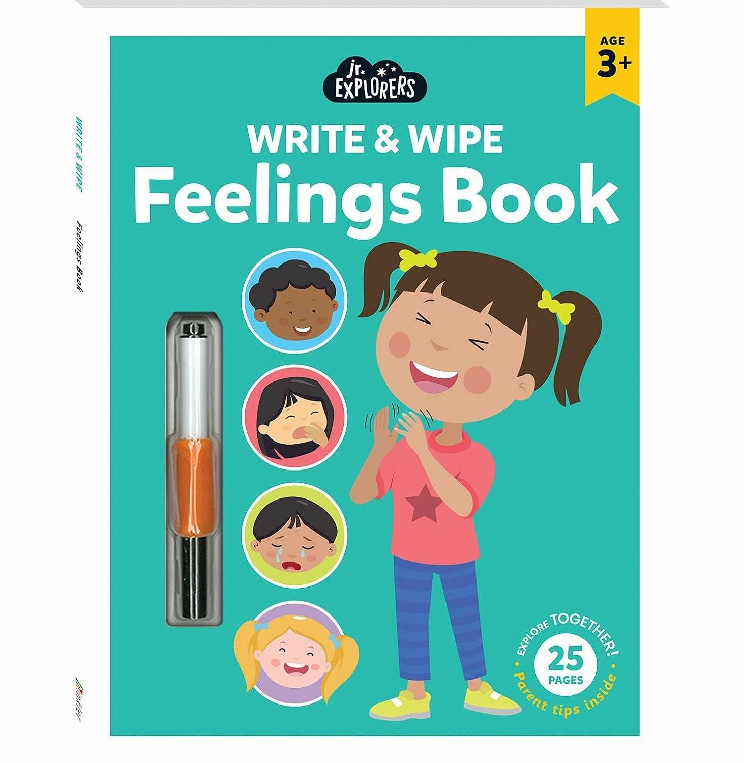 JUNIOR EXPLORERS WRITE AND WIPE FEELINGS BOOK [Paperback] Hinkler