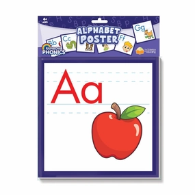 Junior Learning Rainbow Phonics Alphabet Poster - Educational Tool for Kids Ages 4 