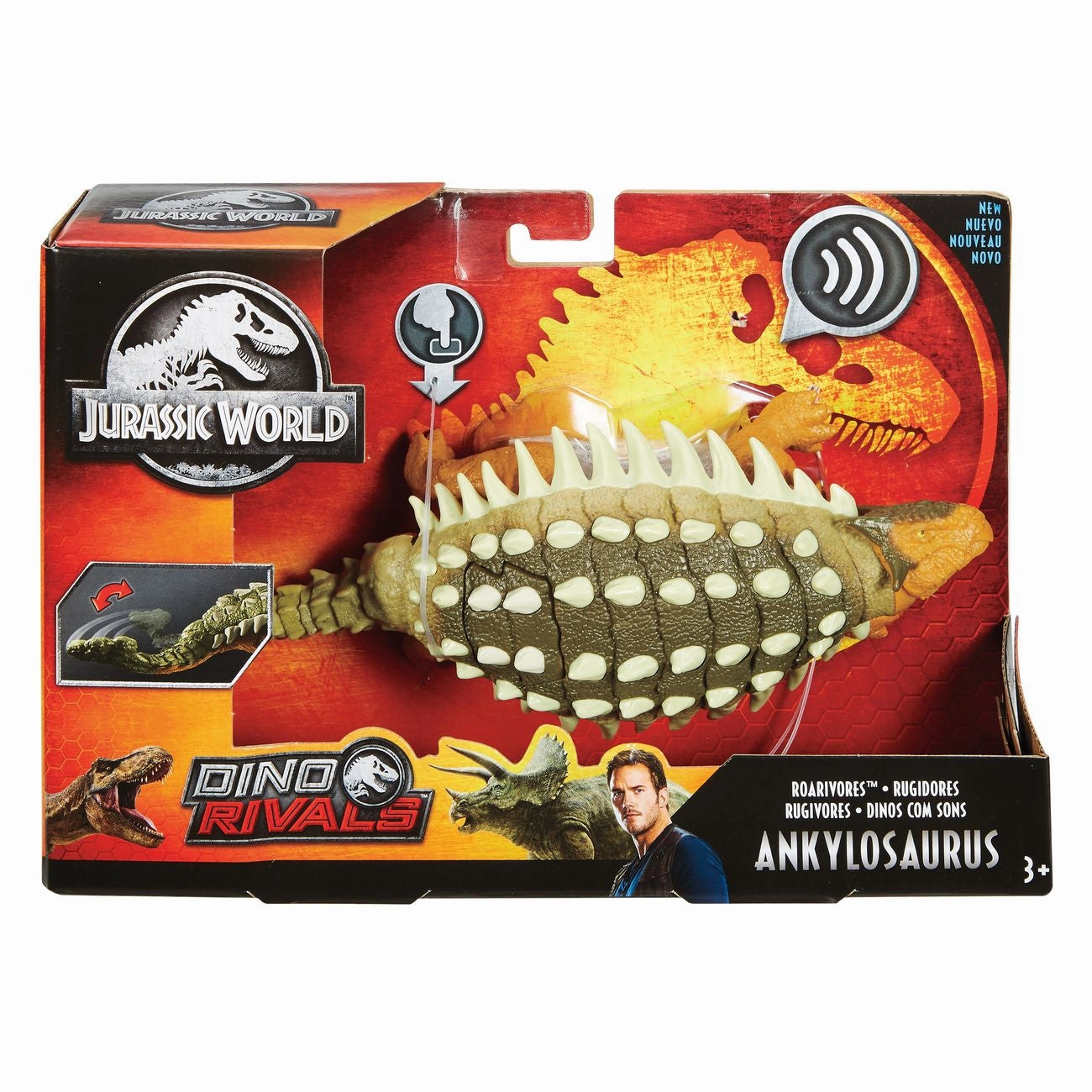 Jurassic World Roarivores Ankylosaurus