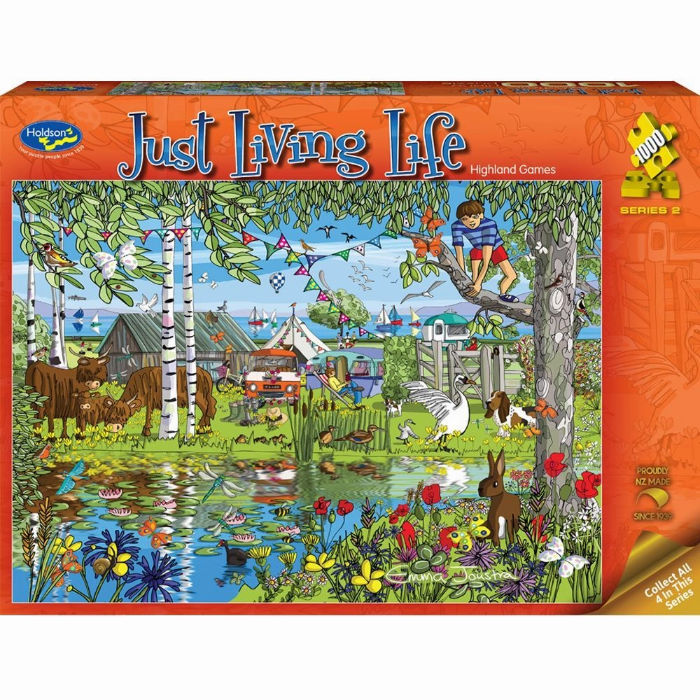 Just Living Life 1000 Piece Puzzle Highland Games