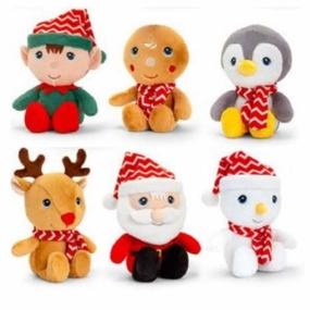 Keeleco 15cm Christmas Beanie Pal (Asstd Designs) Suitable from Birth
