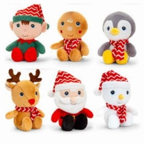 Keeleco 15cm Christmas Beanie Pal (Asstd Designs) Suitable from Birth