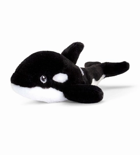 Keeleco 25cm Orca Sealife Animal Recycled Soft Toy Suitable from Birth
