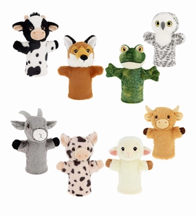 Keeleco 27cm Farm Animal Hand Puppet (8 Designs) Suitable from Birth