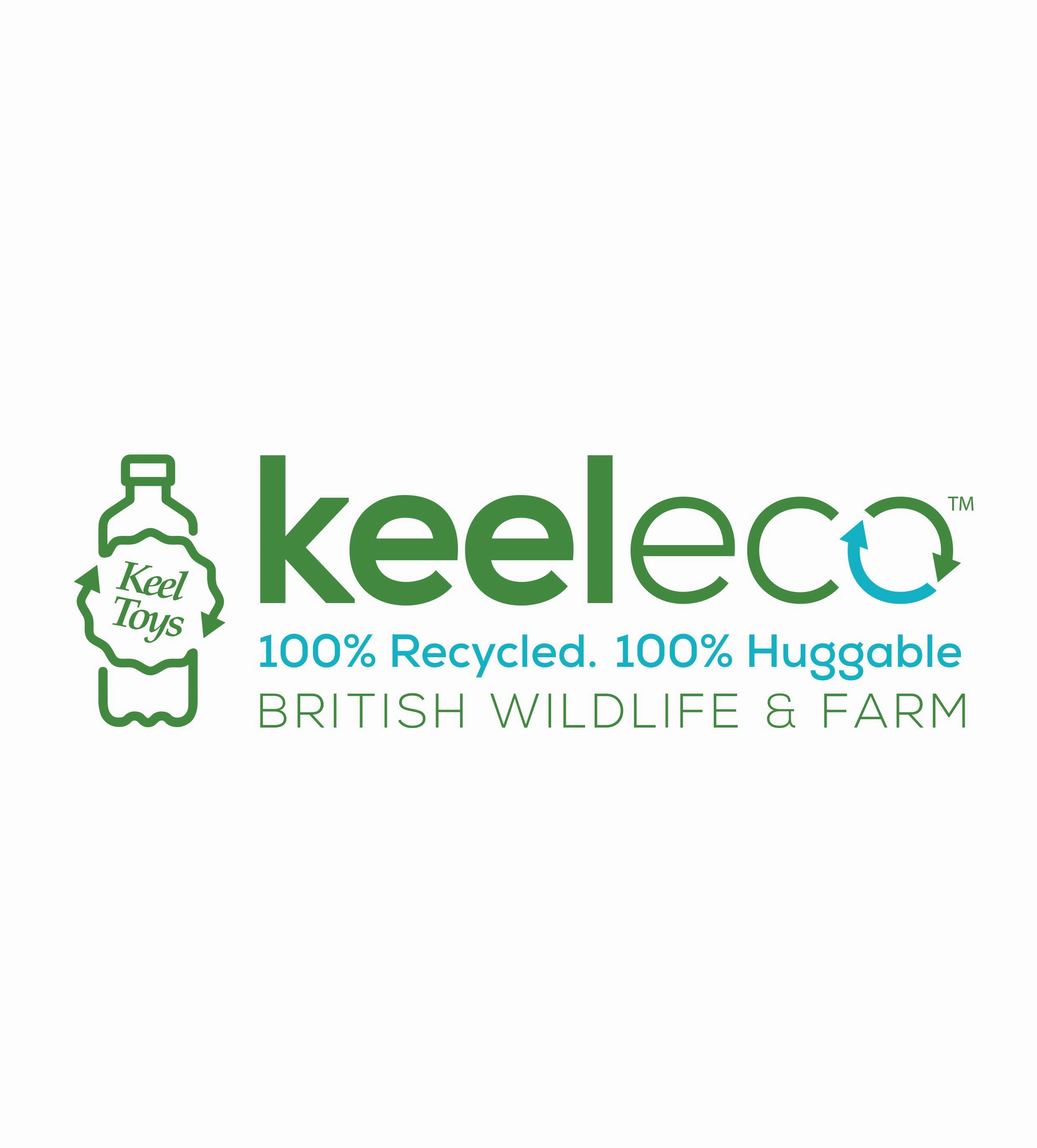 Keeleco 30cm Llama Recycled Farm Animal Soft Toy Suitable from Birth
