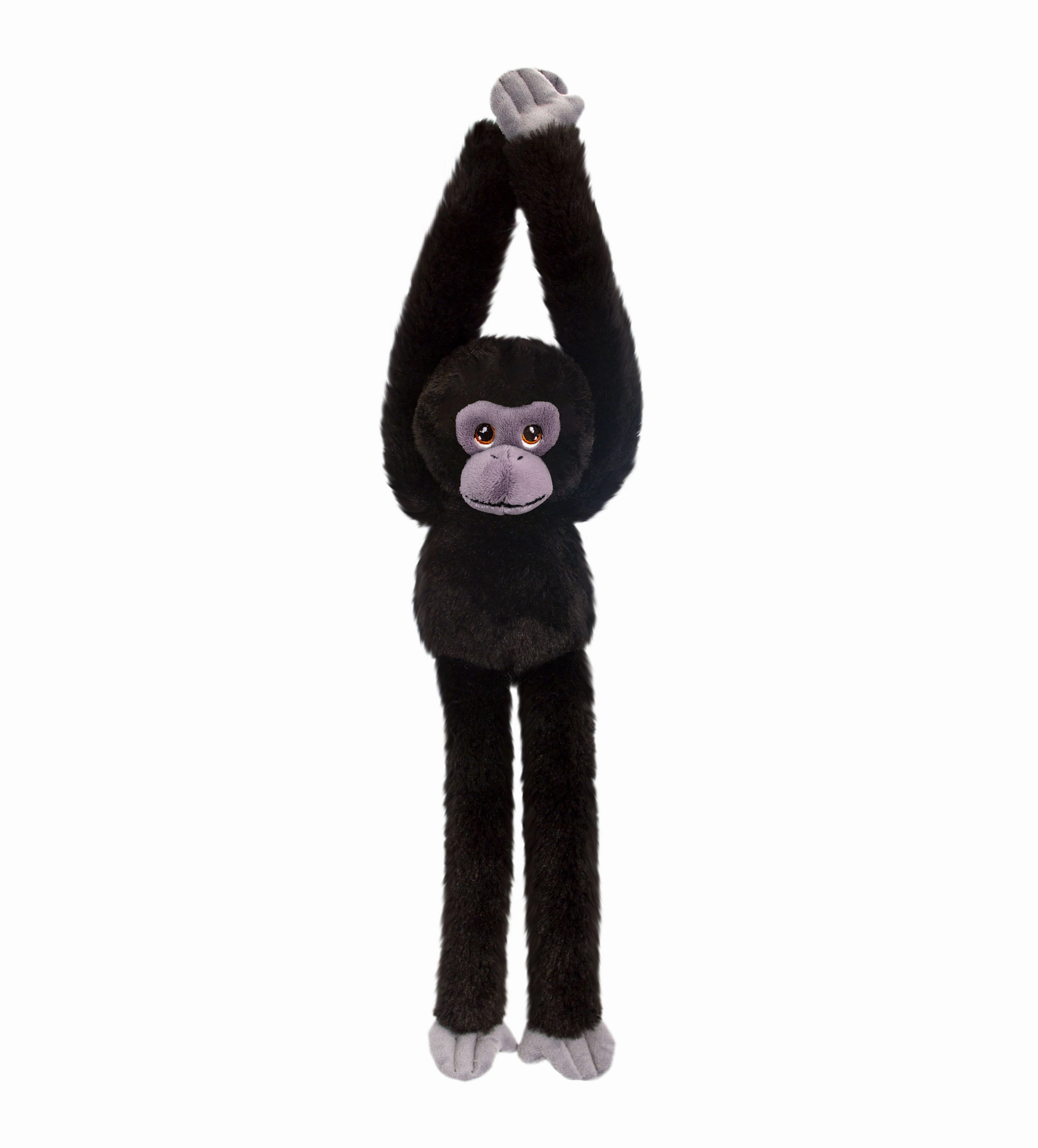 Keeleco 40cm Hanging Monkey Wild Animal Soft Toy - Assorted Designs (SINGLE)