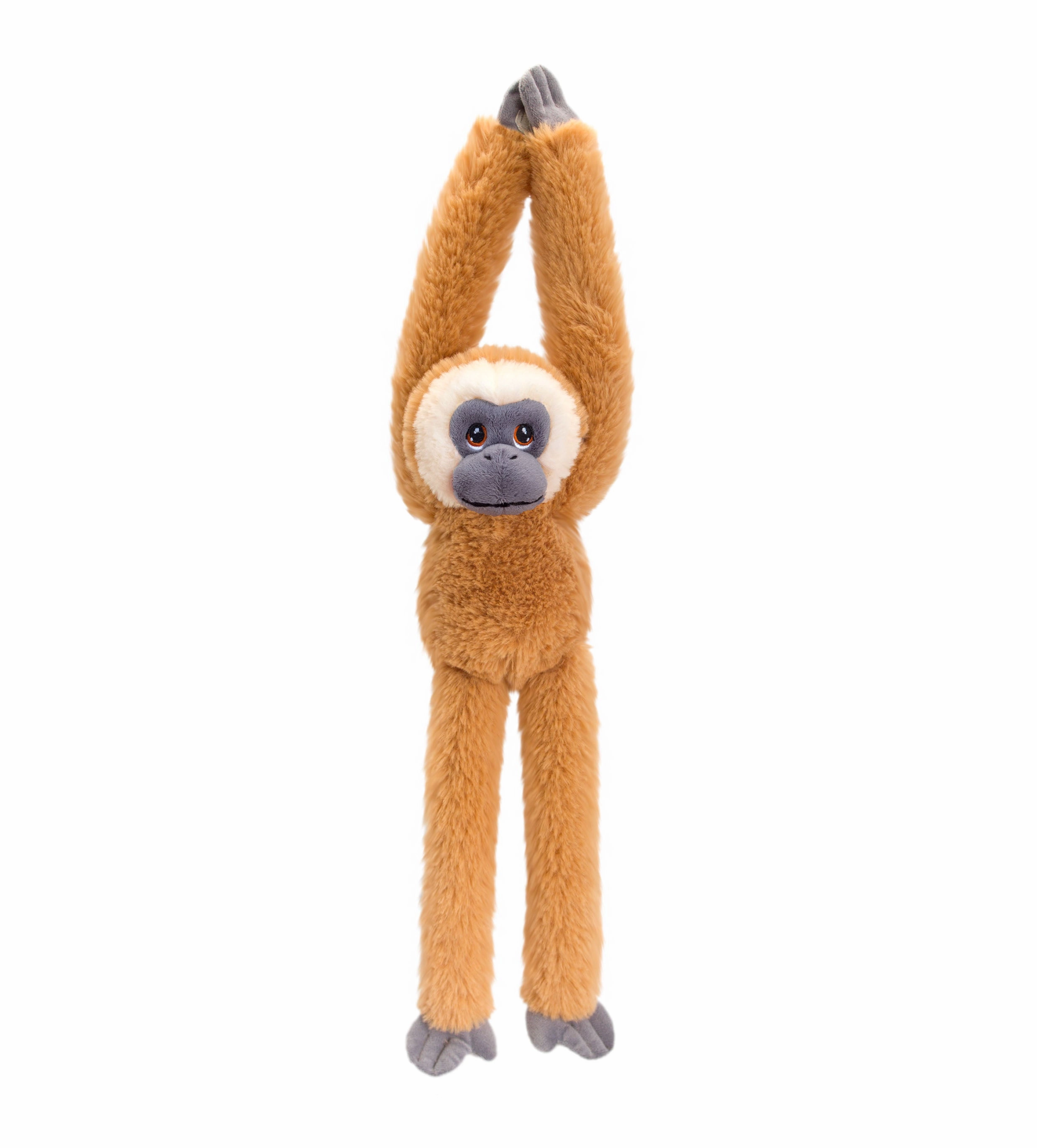 Keeleco 40cm Hanging Monkey Wild Animal Soft Toy - Assorted Designs (SINGLE)