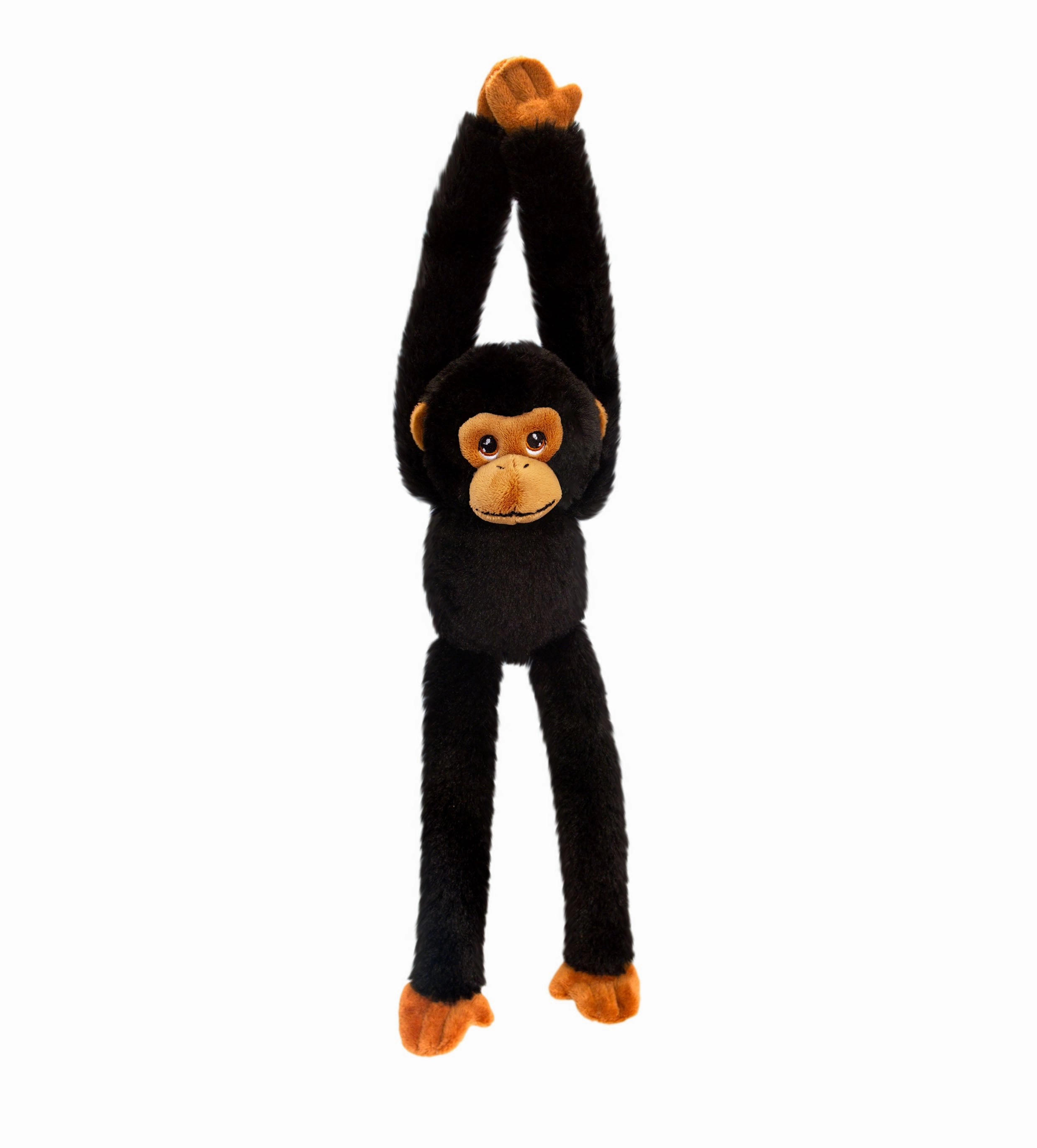 Keeleco 40cm Hanging Monkey Wild Animal Soft Toy - Assorted Designs (SINGLE)
