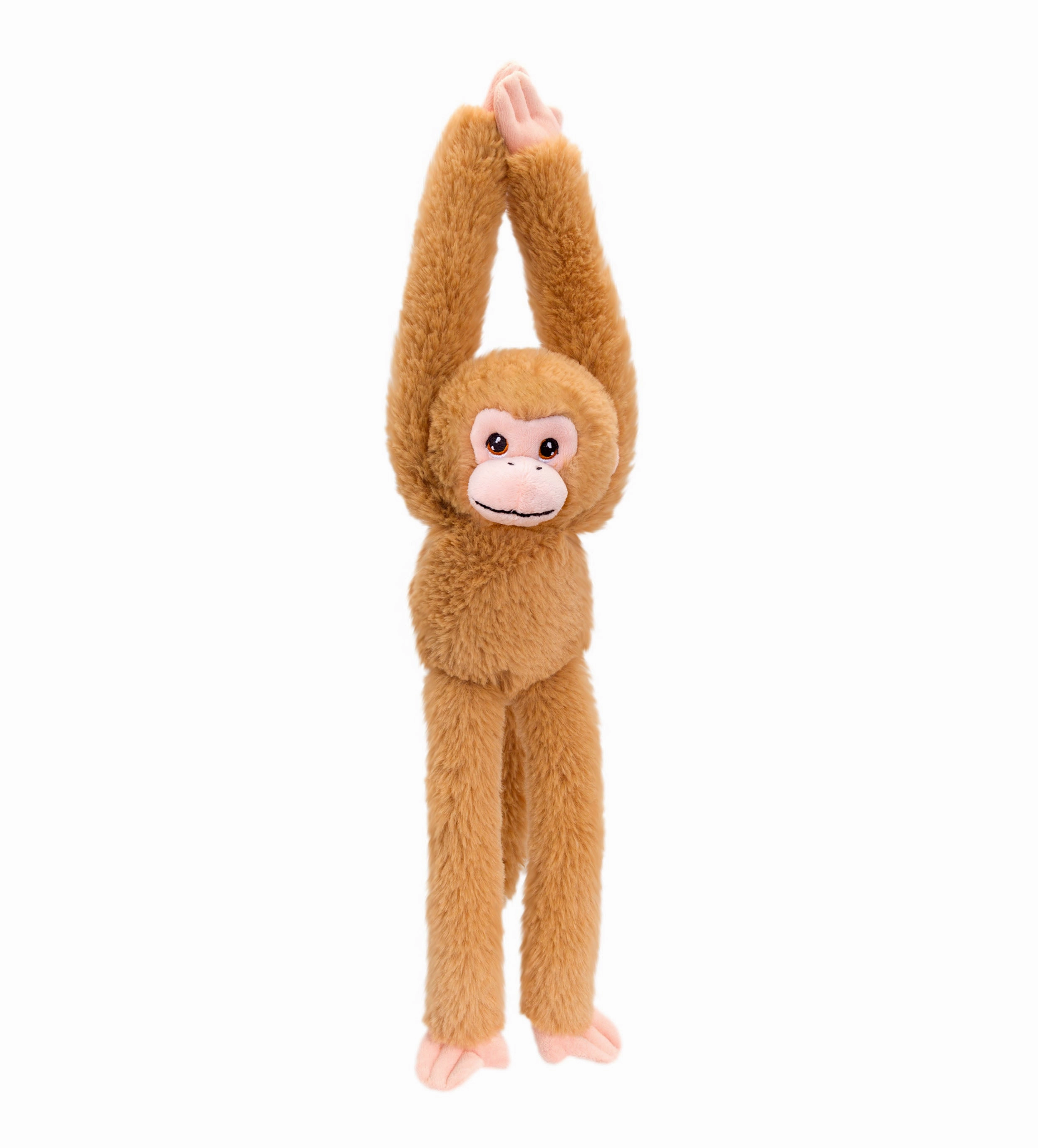Keeleco 40cm Hanging Monkey Wild Animal Soft Toy - Assorted Designs (SINGLE)