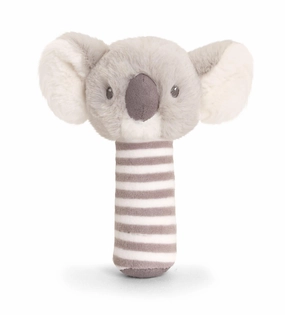 Keeleco Baby 14cm Cosy Koala Stick Rattle Soft Toy for Babies and Up