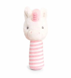 Keeleco Baby 14cm Twinkle Unicorn Stick Rattle Soft Toy for Babies & Up