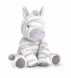 Keeleco Baby 25cm Cuddle Zebra Recycled Soft Toy Suitable from Birth