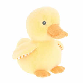 Keeleco Baby 25cm Fuzzy Duck Recycled Soft Toy Suitable from Birth