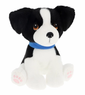 Keeleco Puppy Love 23cm Border Collie Puppy Soft Toy for All Ages