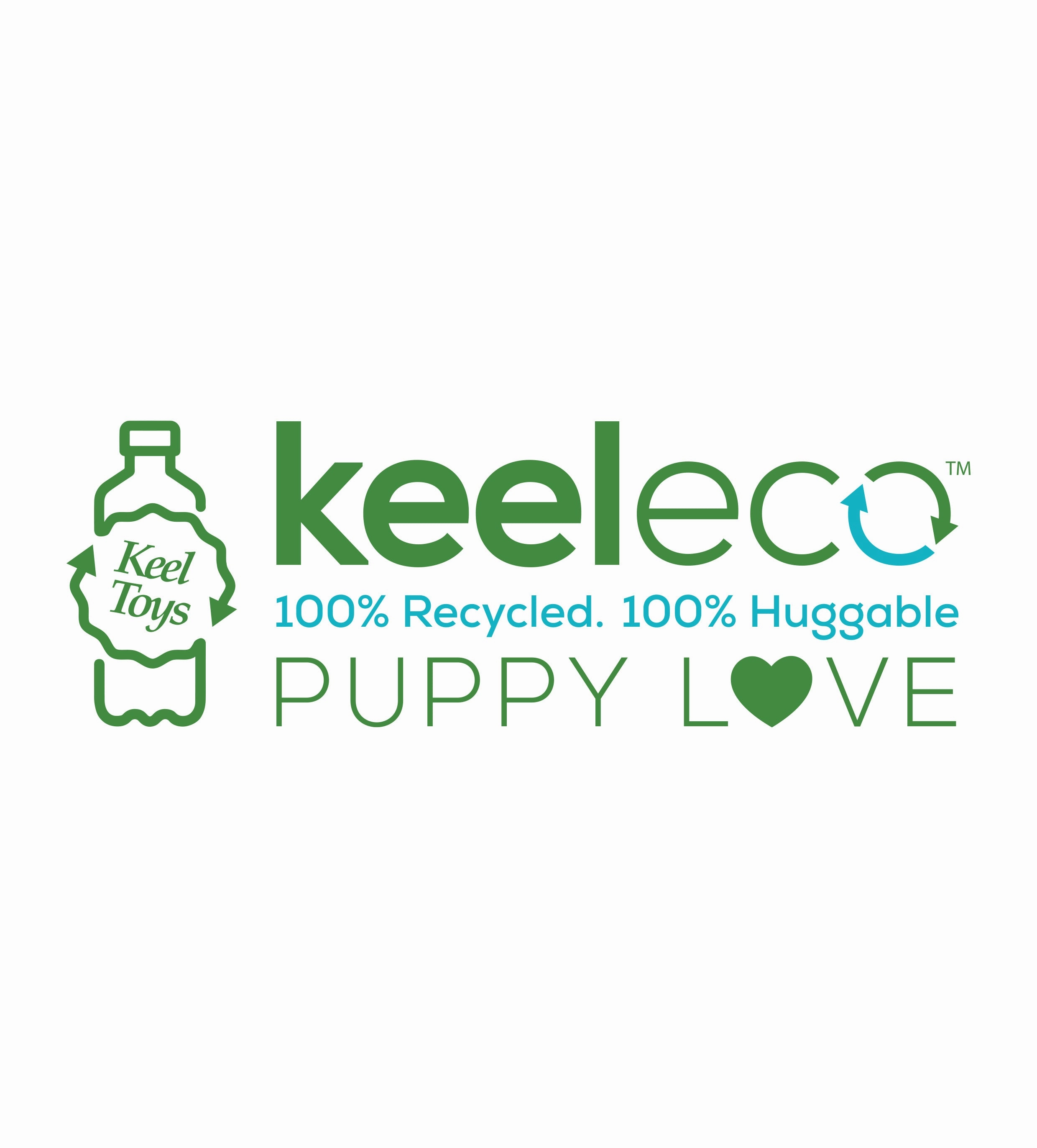 Keeleco Puppy Love 23cm Dachshund Recycled Puppy Soft Toy for All Ages