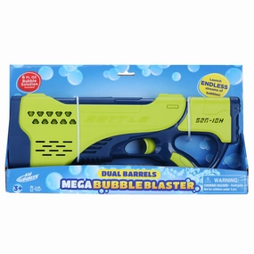 Kid Galaxy Dual Barrels Mega Bubble Blaster, Outdoor Bubble Toy for Kids, Ages 3 