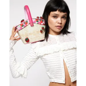 Kitsch Fresh N Fruity Picnic Basket Natural Betsey Johnson Jewelry