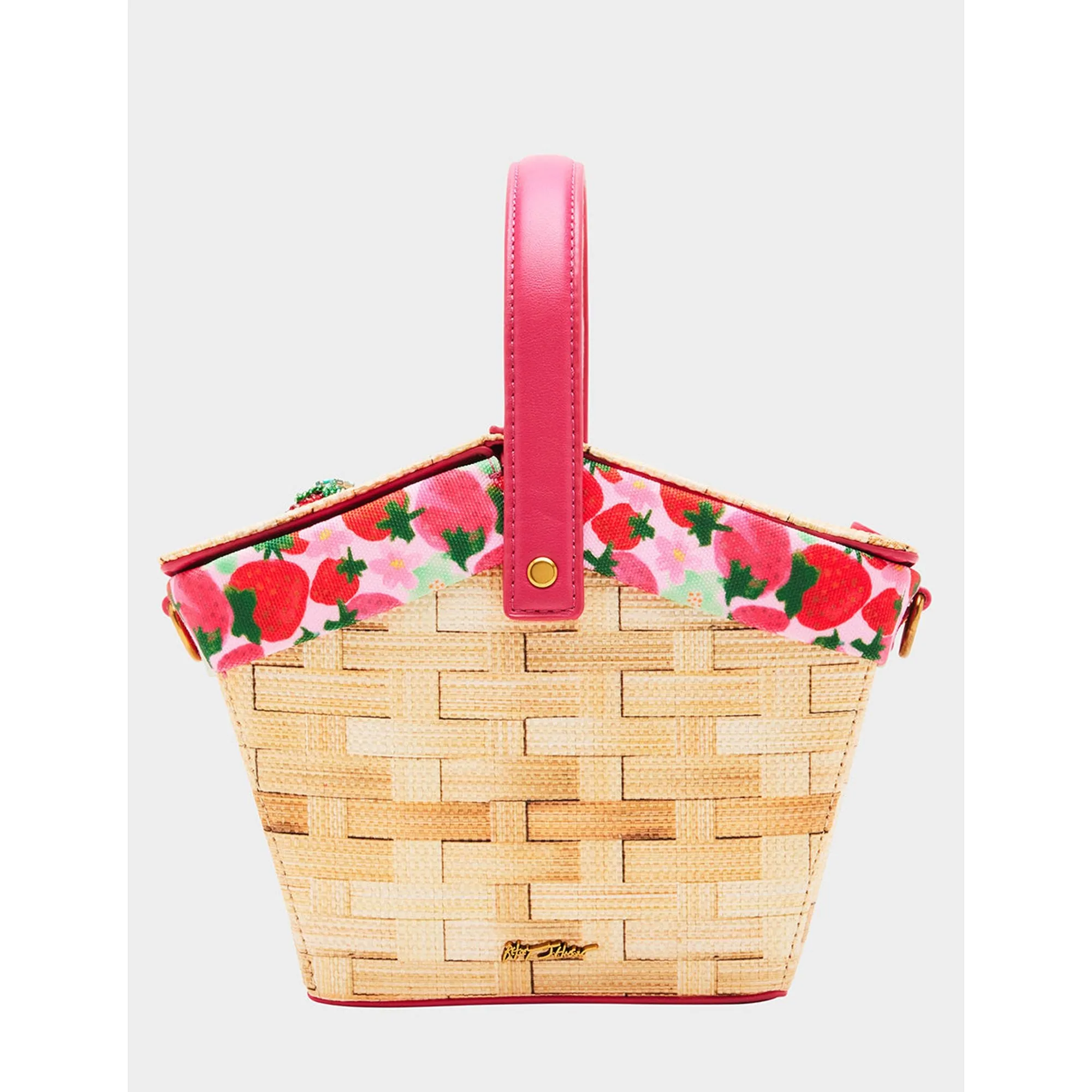 Kitsch Fresh N Fruity Picnic Basket Natural Betsey Johnson Jewelry