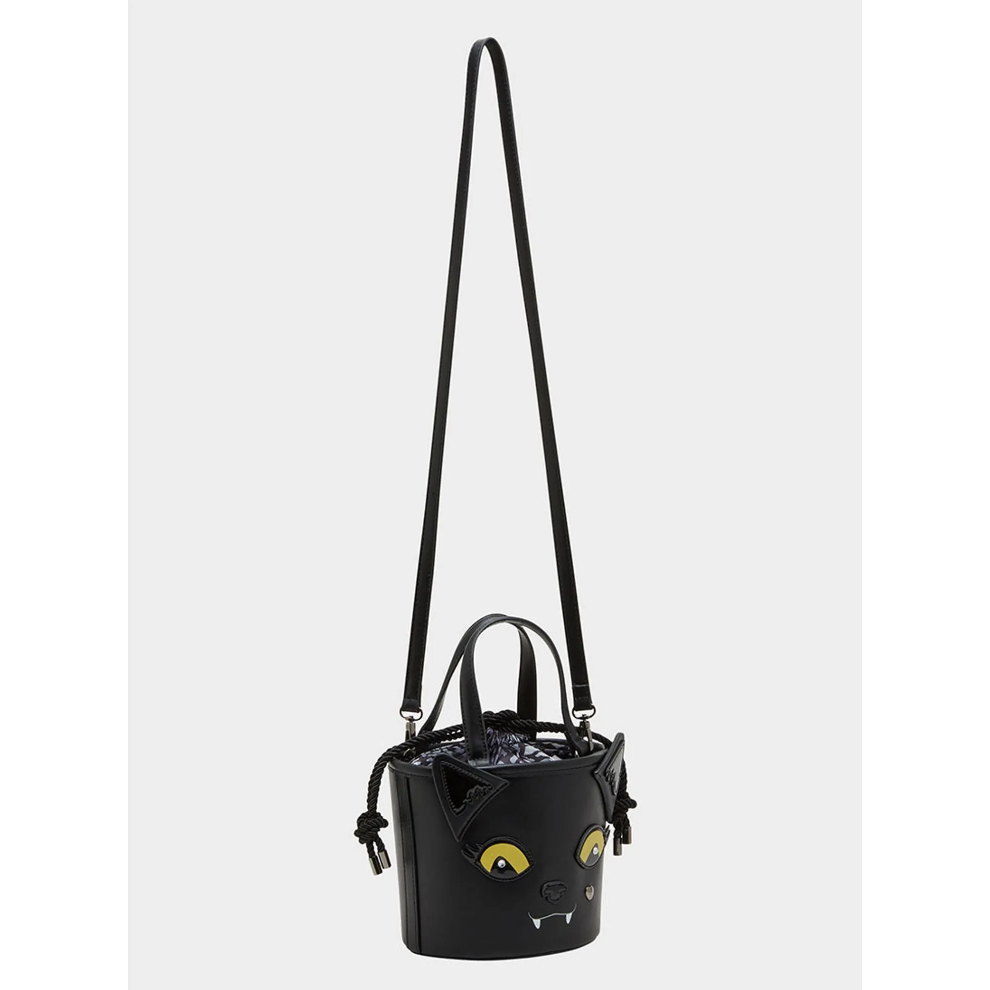 Kitsch Gimmie Candy Cat Bucket Bag Black Betsey Johnson Jewelry