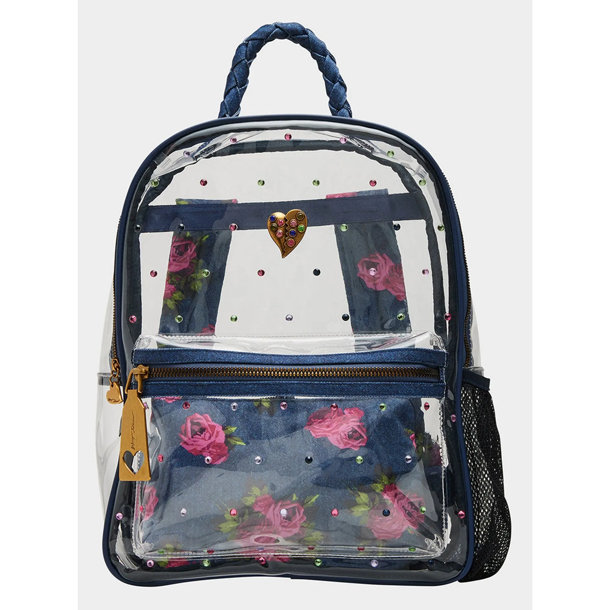 Large Clear Backpack Denim Betsey Johnson Jewelry