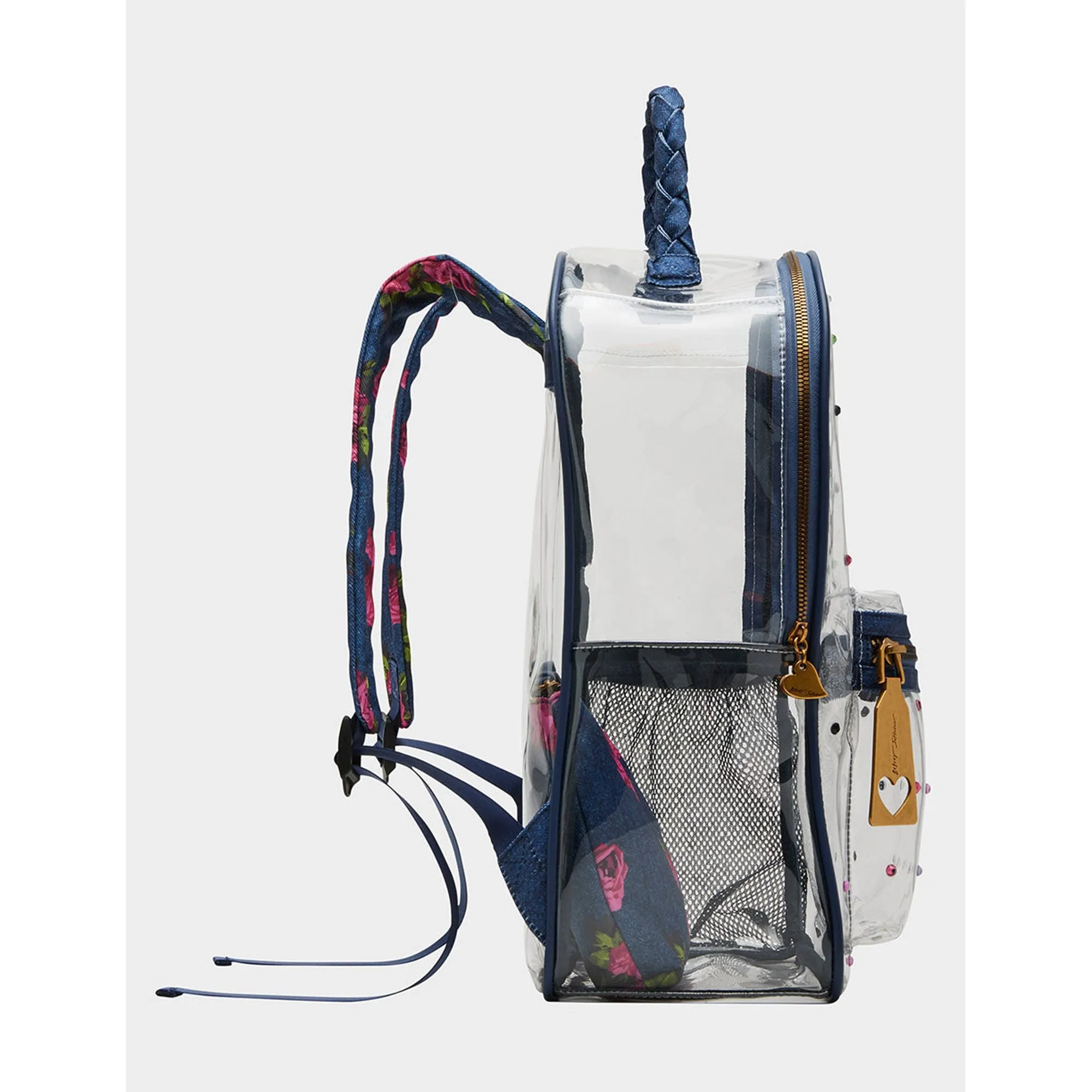 Large Clear Backpack Denim Betsey Johnson Jewelry