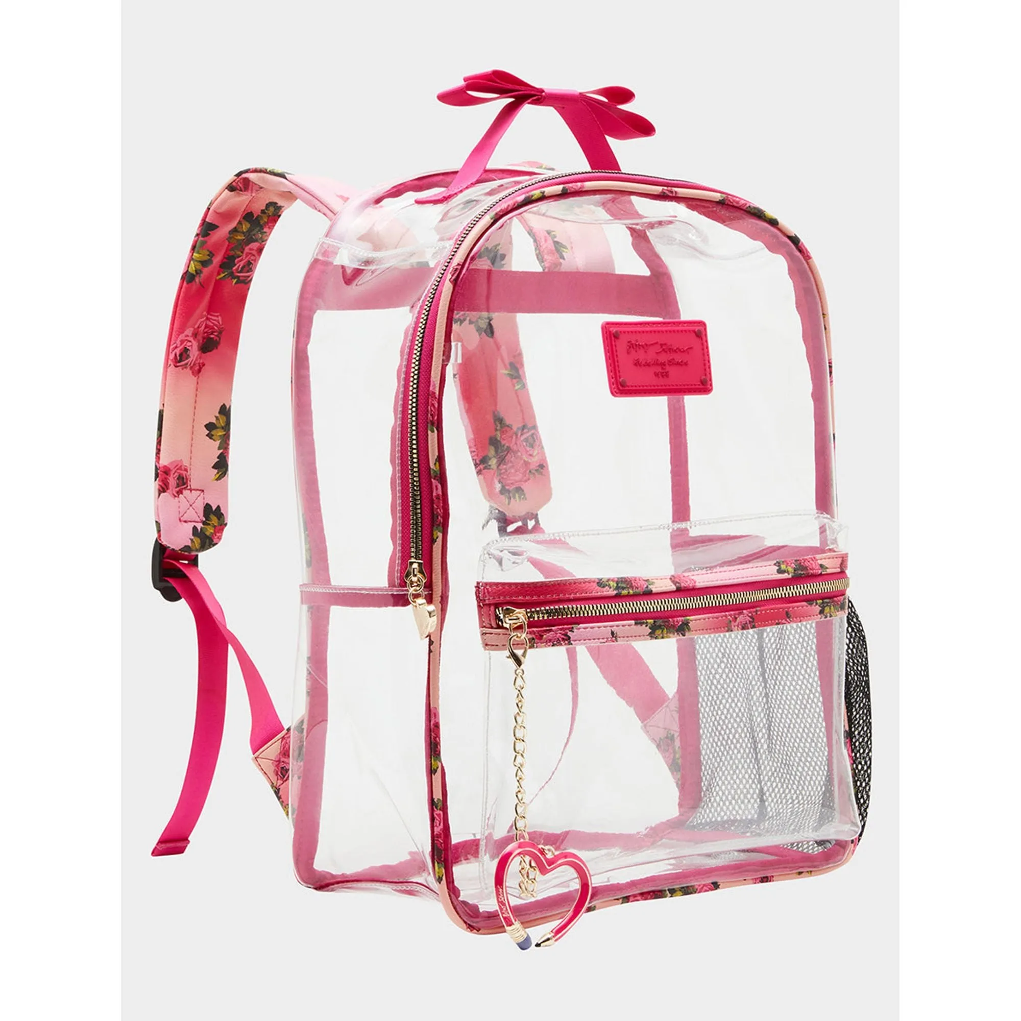 Large Clear Backpack Floral Print Betsey Johnson Jewelry
