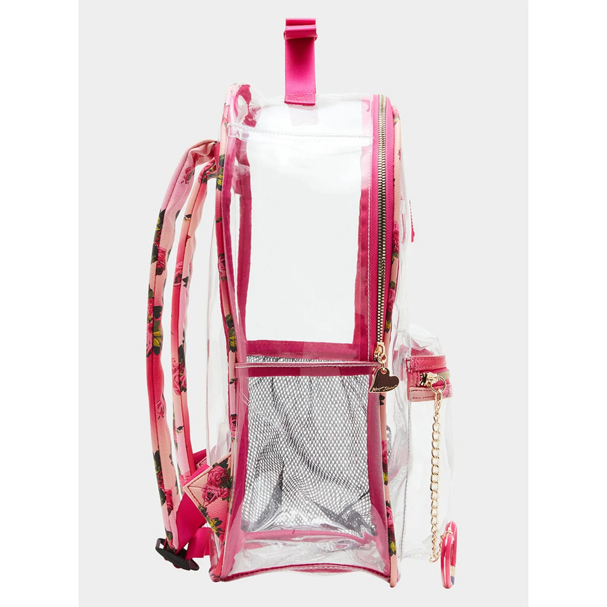 Large Clear Backpack Floral Print Betsey Johnson Jewelry