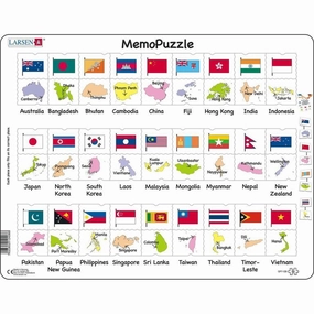 Larsen Asia Pacific Memopuzzle Frame Tray Puzzle